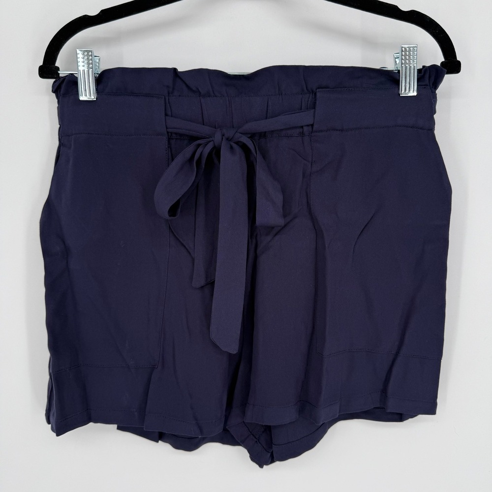 Know One Cares Blue Belted Dress Shorts‎ Large NWT NORDSTROM